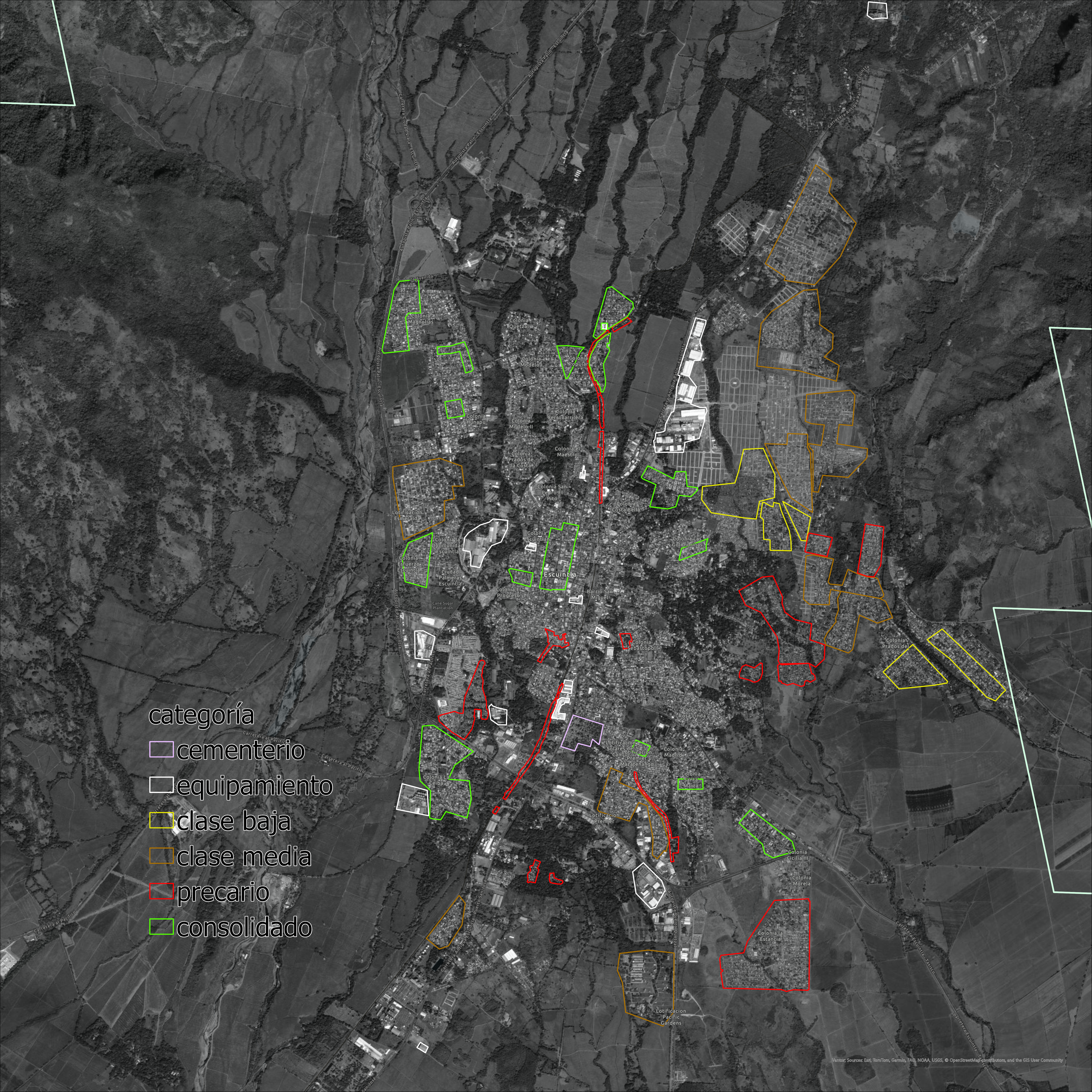 Elaboración de muestras geoespaciales.